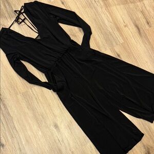 BCBGeneration Black Mesh Detail Top